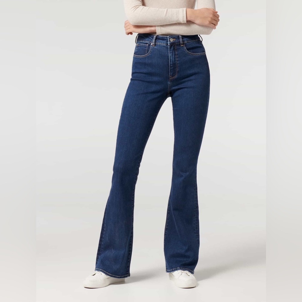 Ever New Farrah High-Rise Skinny Flare Jeans